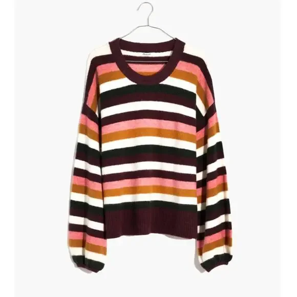 Madewell Striped Payton Pullover Sweater in Coziest Yarn - Picture 3 of 10